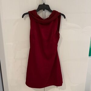 RIHOAS Deep Red Mini Dress